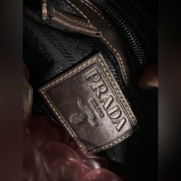 PRADA Black Denim Shoulder Bag - Picture 6 of 6